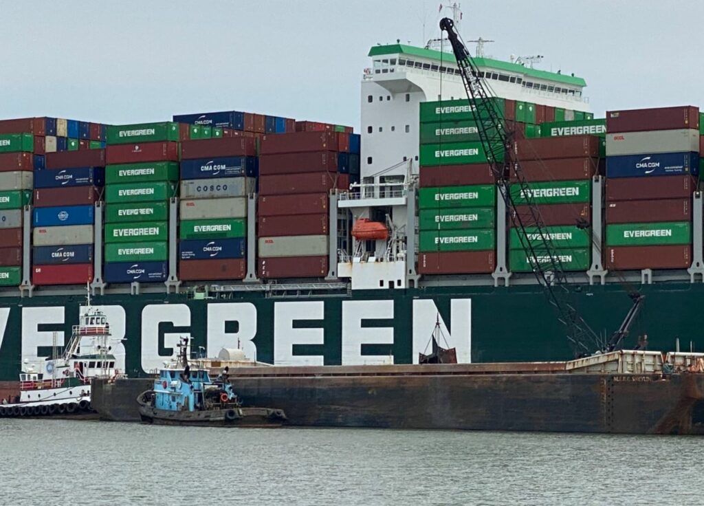 Chesapeake Bay Ever Forward Successfully Refloated Dredging Today