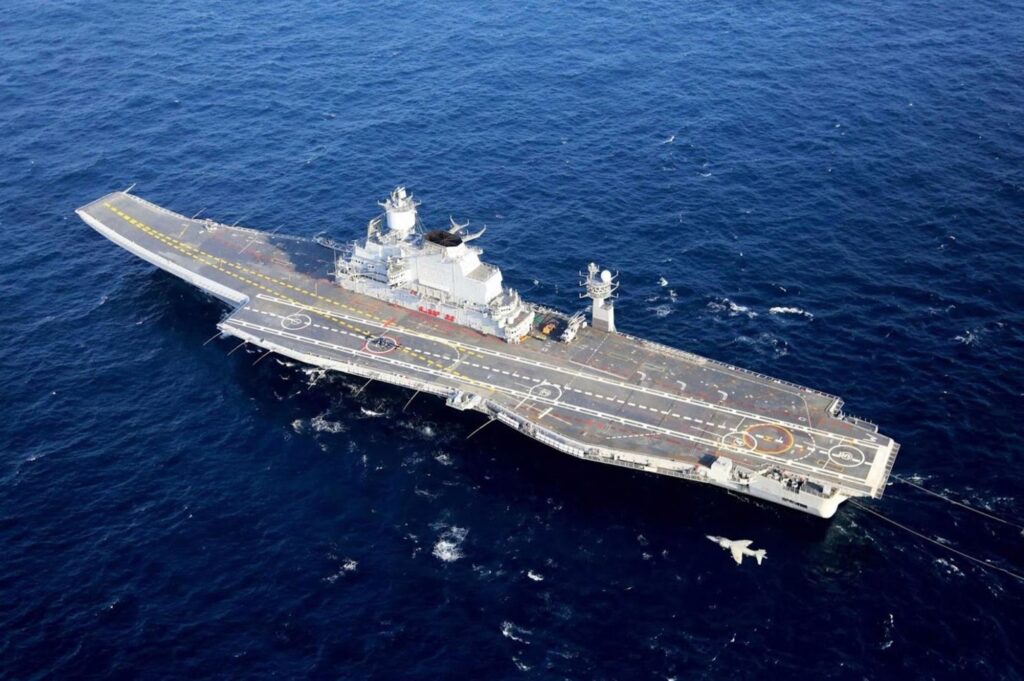 INS Vikramaditya caught minor fire