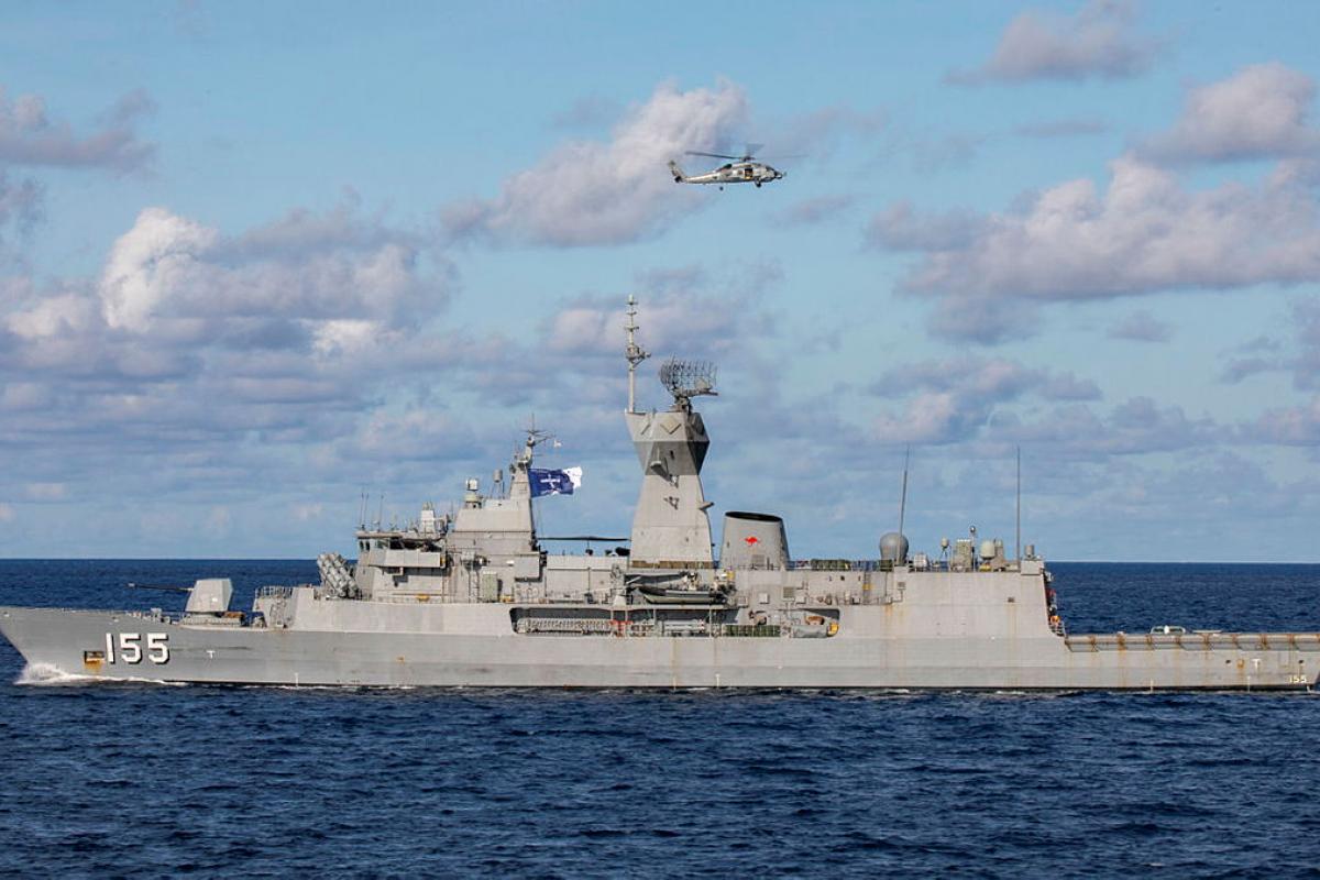 Australian HMAS Ballarat joins Operation Argos