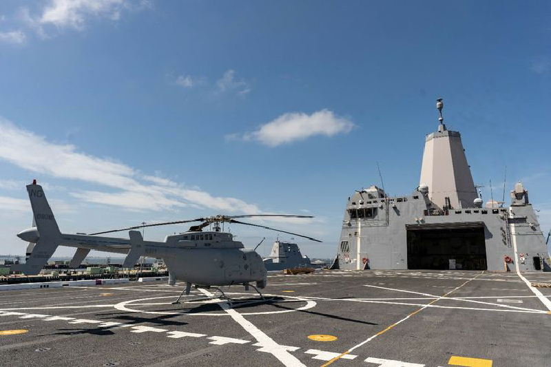 U.S. Navy’s ship-based helicopter completes fit check aboard USS Anchorage