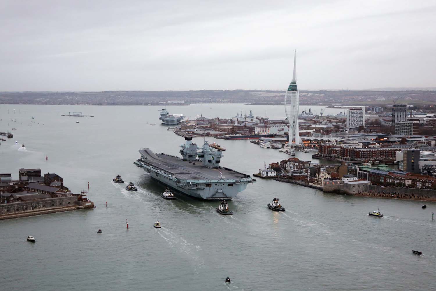 UK S 4 2 Billion Aircraft Carrier Returns Home After Historic   1 