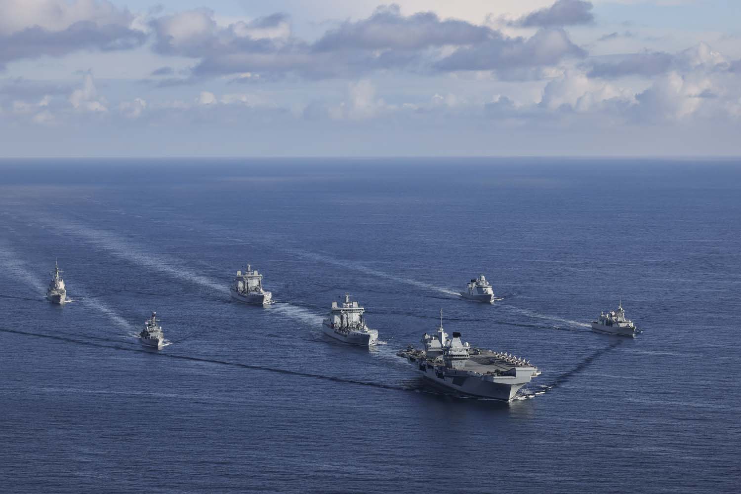 NATO warships join UK's HMS Prince of Wales for exercise Steadfast ...