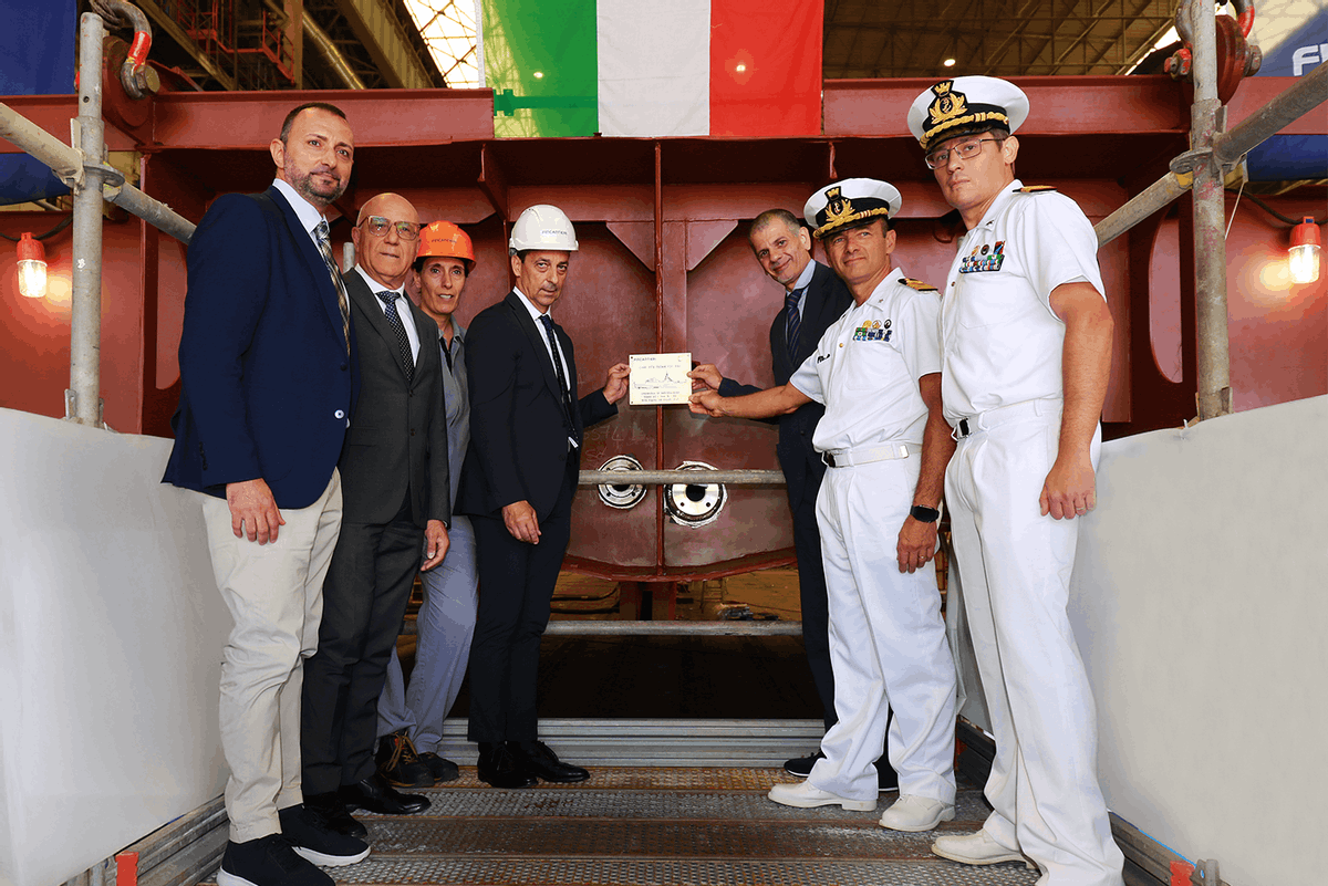 Fincantieri: Keel laid for Italian Navy’s first FREMM EVO frigate