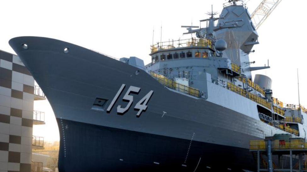 Australian Navy: HMAS Parramatta hits the water after AMCAP