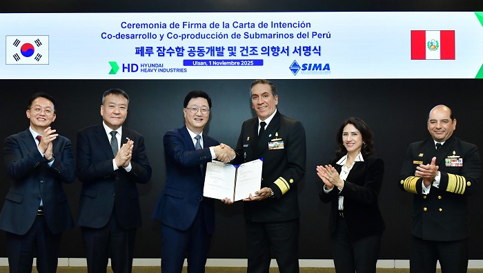 HD Hyundai Heavy and SIMA Peru to develop next-gen submarines for Peruvian Navy