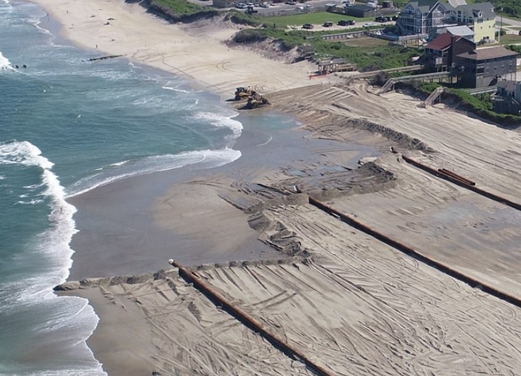 dredging on caswll beach 2018 facebook