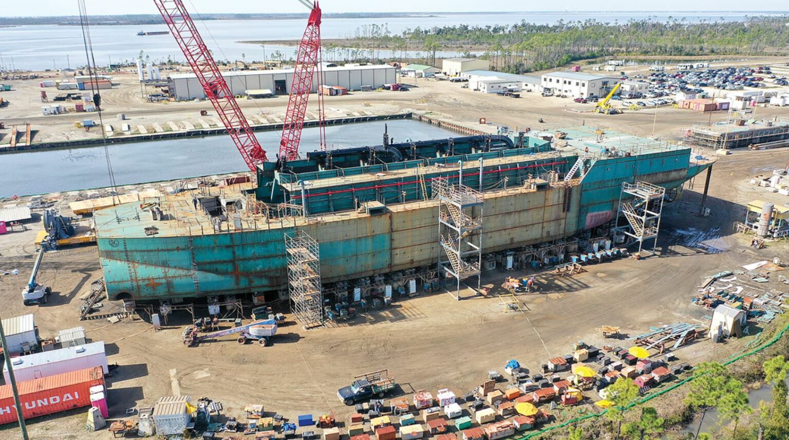 New TSHD Giant Takes Shape At Eastern Shipyard - Dredging Today