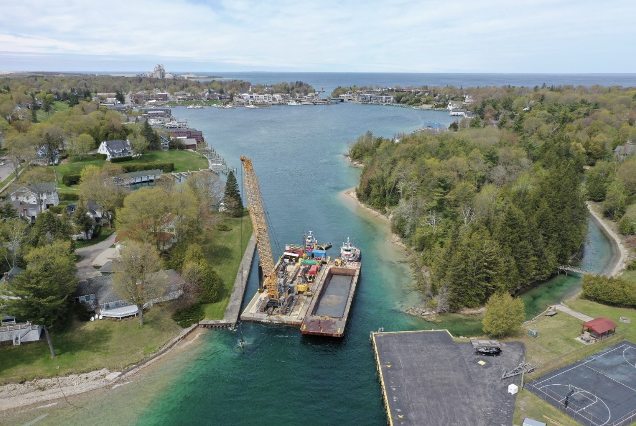 Charlevoix Harbor channel dredging completed - Dredging Today