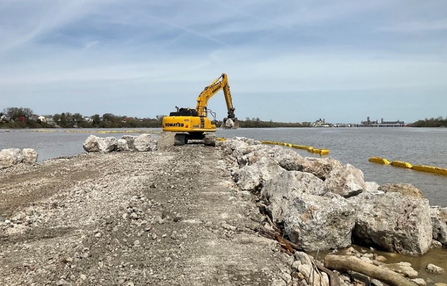 Work on Clark and Delaware/Horseshoe Islands restoration moves ahead