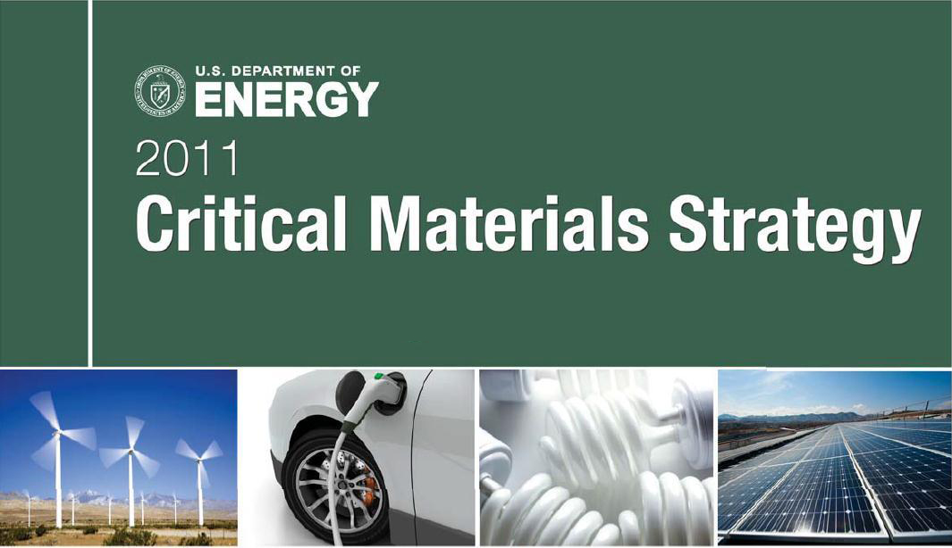 U.S. DOE Releases Critical Materials Strategy