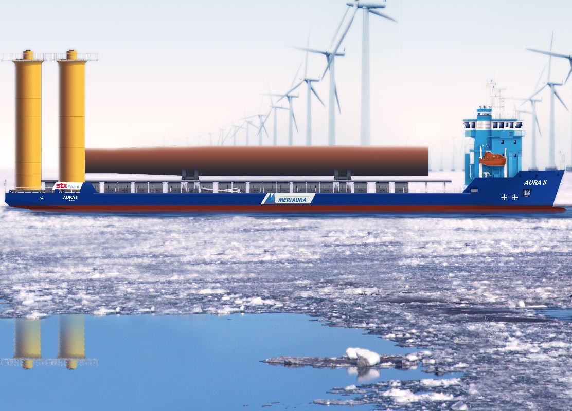 STX Turku Shipyard Launches Multipurpose Deck Cargo Vessel
