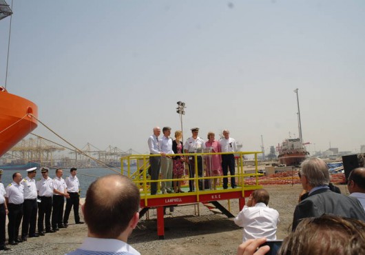UAE: Windcarrier Launches Jack-Up Vessel Brave Tern