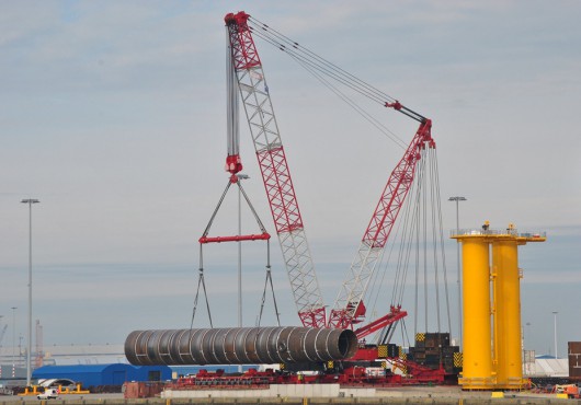 The Netherlands: New Offshore Wind Foundation Deliveries Started at BOW Terminal