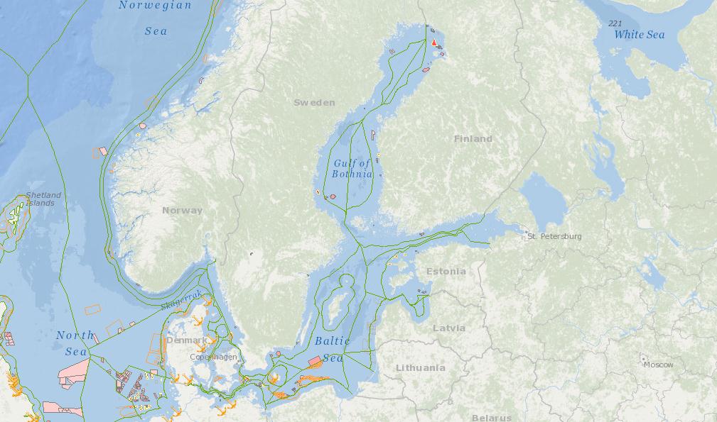 released yesterday a map of the offshore wind projects in the Baltic Sea du...