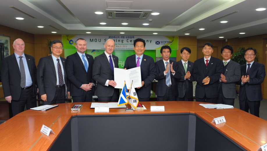 Scottish Development International Working with South Korea to Develop Marine Technology Industry