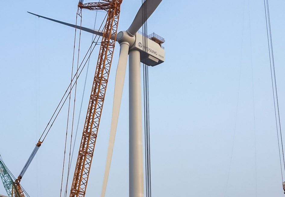 5MW Offshore Wind Turbine Installed on Jeju Island