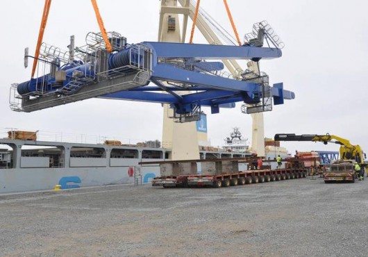 Blue Water Handles Cranes on A2SEA's Installation Vessels