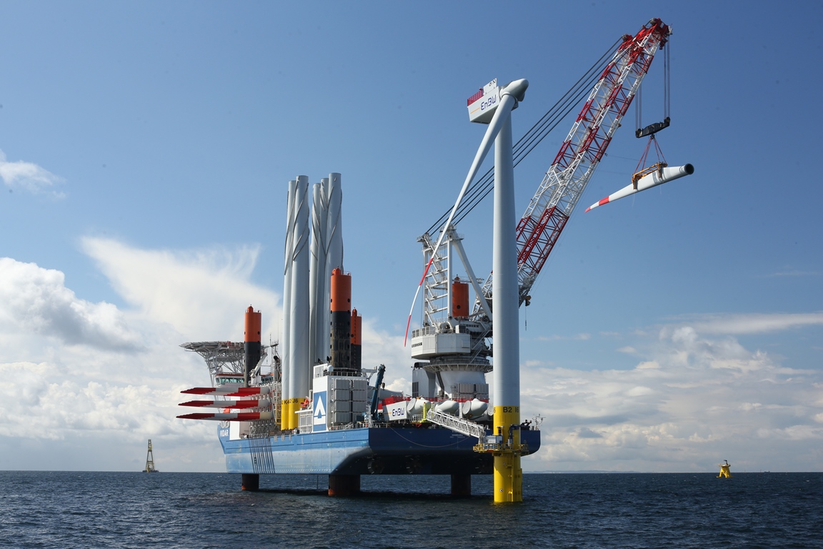 First Wind Turbine Up at EnBW Baltic 2