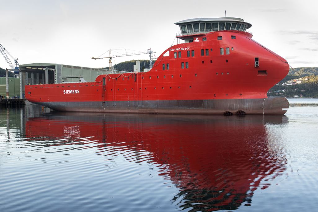 Havyard's First Vessel for Offshore Renewables Arrives in Norway
