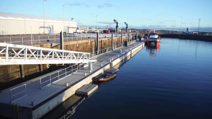 Marine Designs Installs Pontoon for rsted in Barrow Offshore Wind