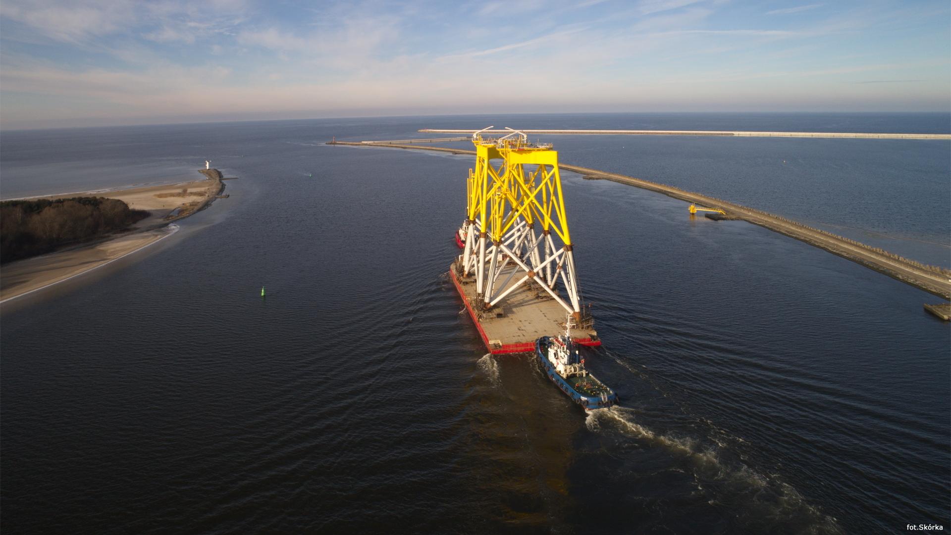 First Borkum Riffgrund 2 Jackets Embark for Cuxhaven from ST3 Offshore