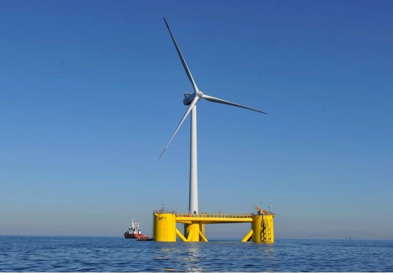 floating foundation wind turbine glosten