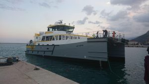 HST Sofia Enters the Water