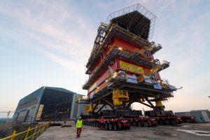 OSY Platform Topside Leaves Construction Site