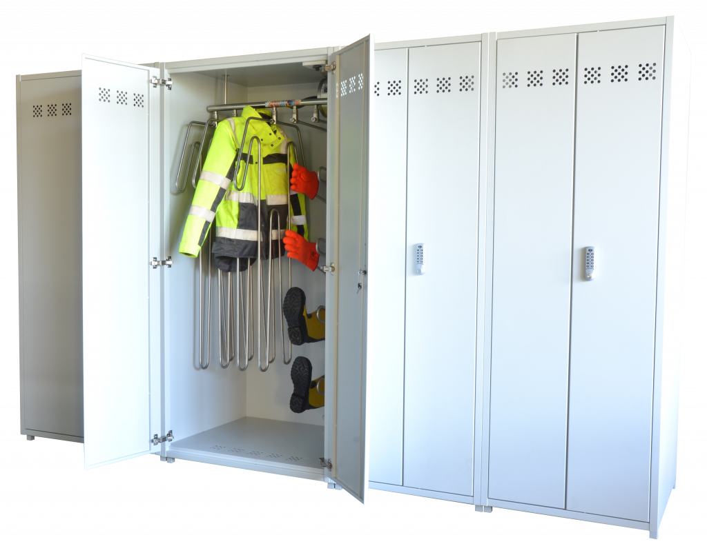 Drying cabinets for PPE