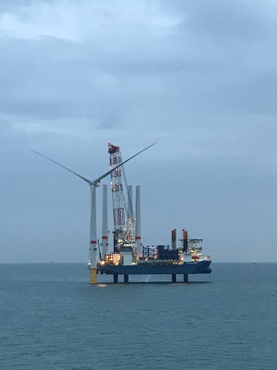 First Turbine Up at Northwester 2