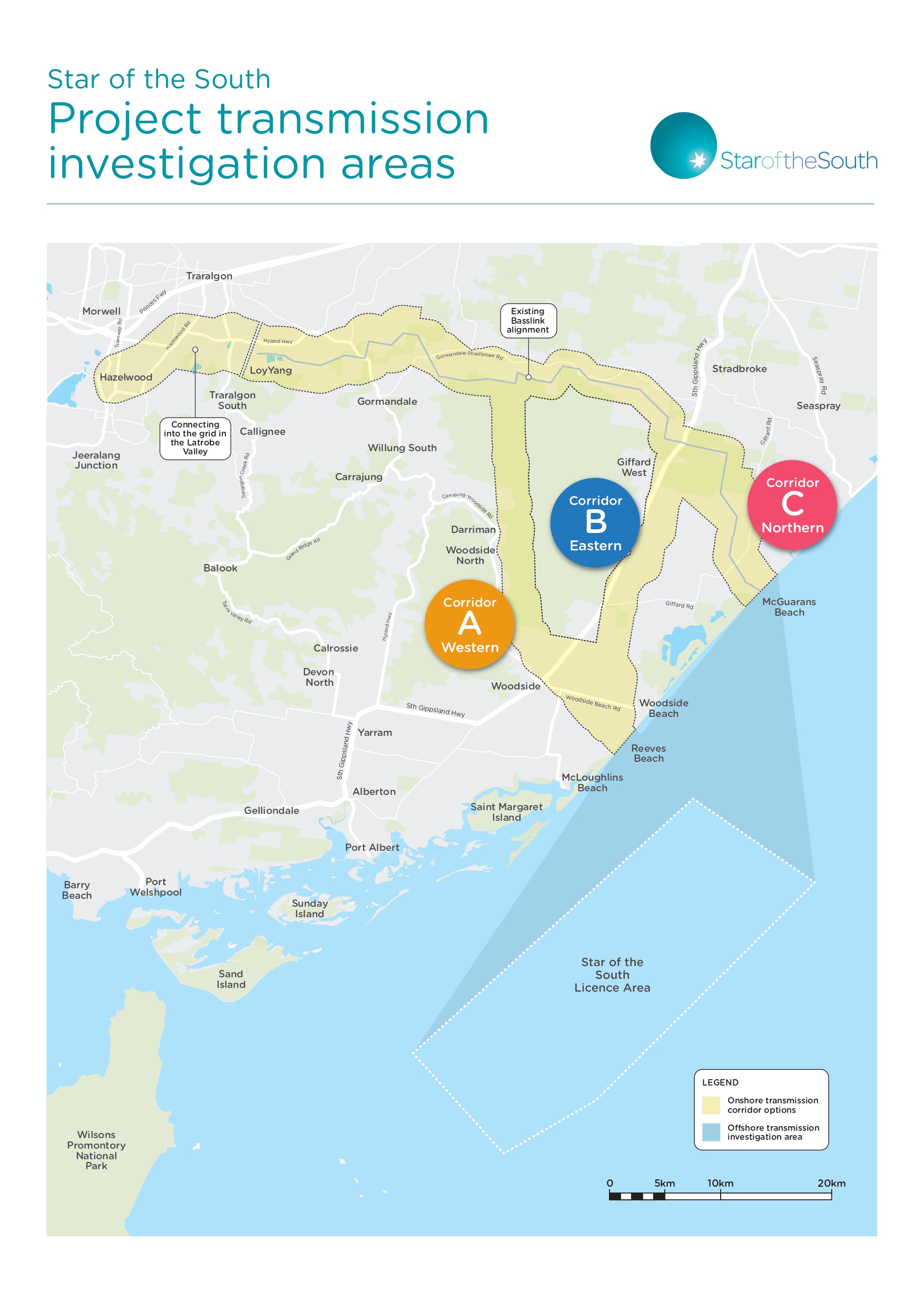 Star of the South Unveils Three Transmission Route Options Offshore Wind