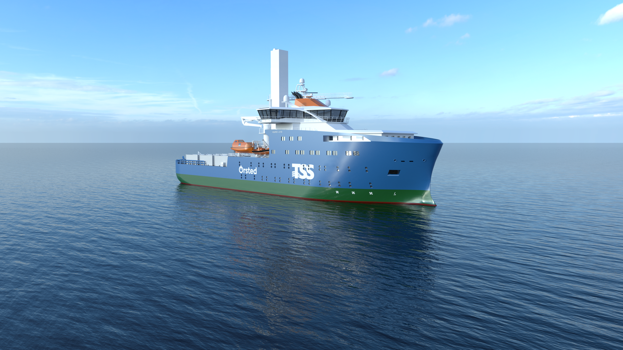 Rendering of the new vessel for Taiwanese offshore wind market