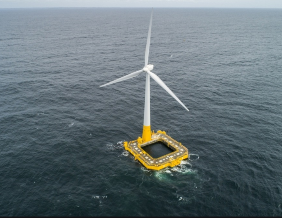 France's Only Offshore Wind Turbine Undergoes Survey