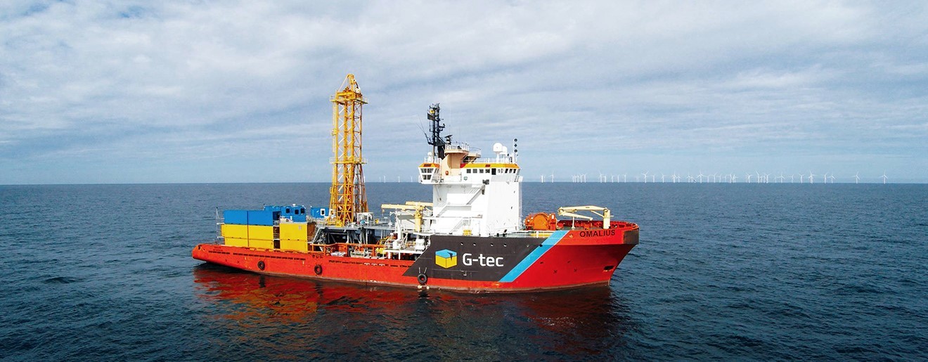 G-tec Sends Off Omalius for Hornsea Four Geotechnical Work