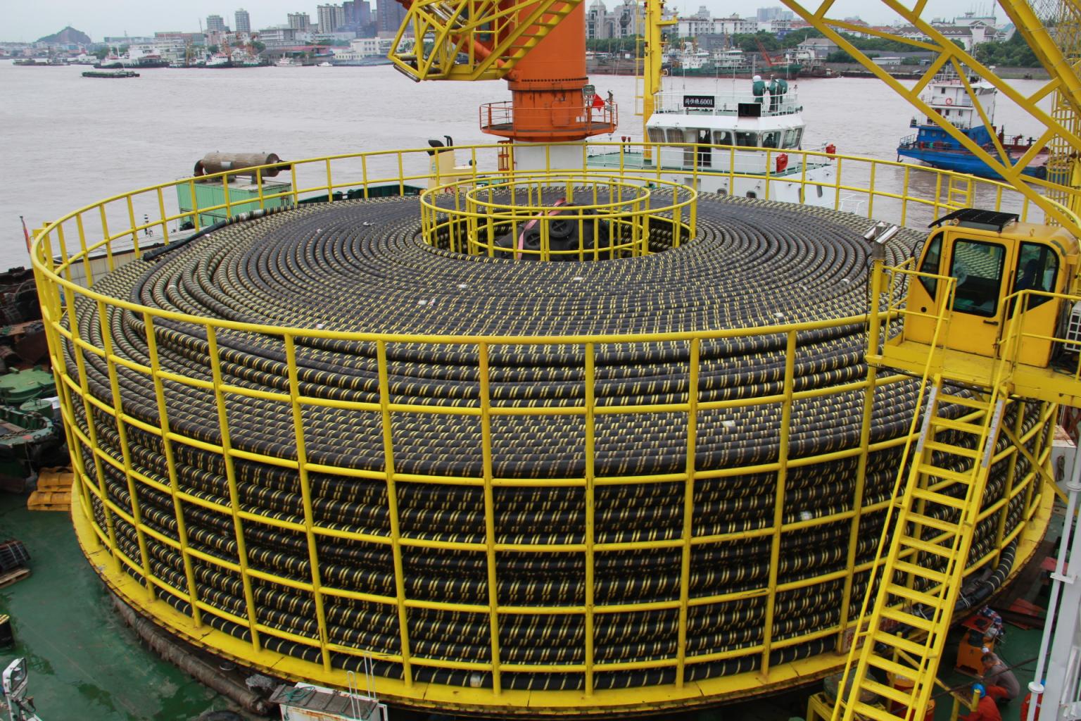 Orient Cable loads the export cable for CTGNE Yangjiang Shapa