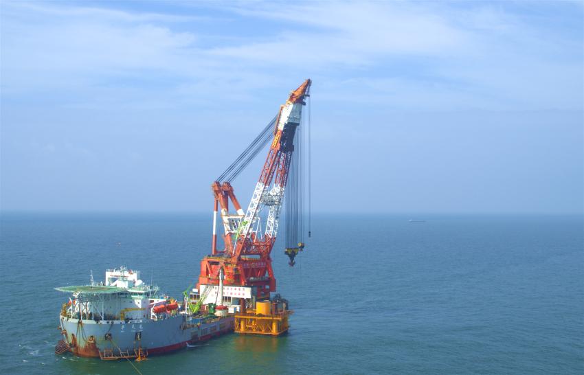 All Foundations Up at Zhuhai Jinwan Offshore Wind Farm