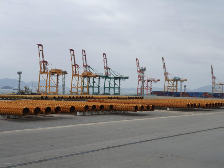 First Pin Piles for Formosa II OWF at Gwangyang Port