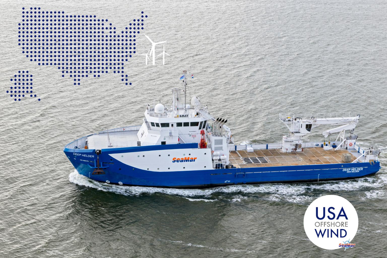 The Deep Helder vessel, from which the geophysical surveys will be done at Revolution Wind and South Fork offshore wind farms in the U.S