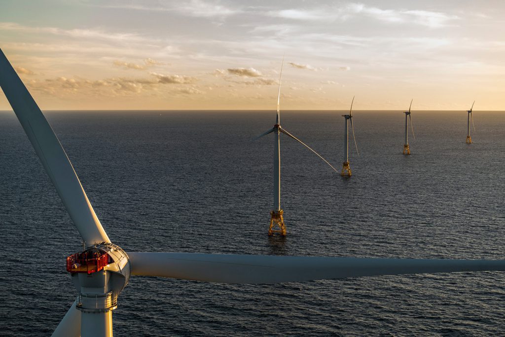 Block Island Wind Farm, the first offshore wind farm in the U.S.