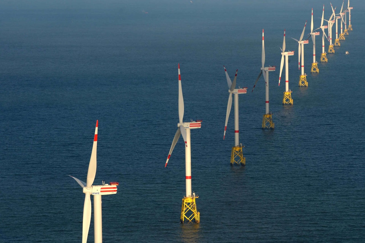 The Nordsee Ost offshore wind farm