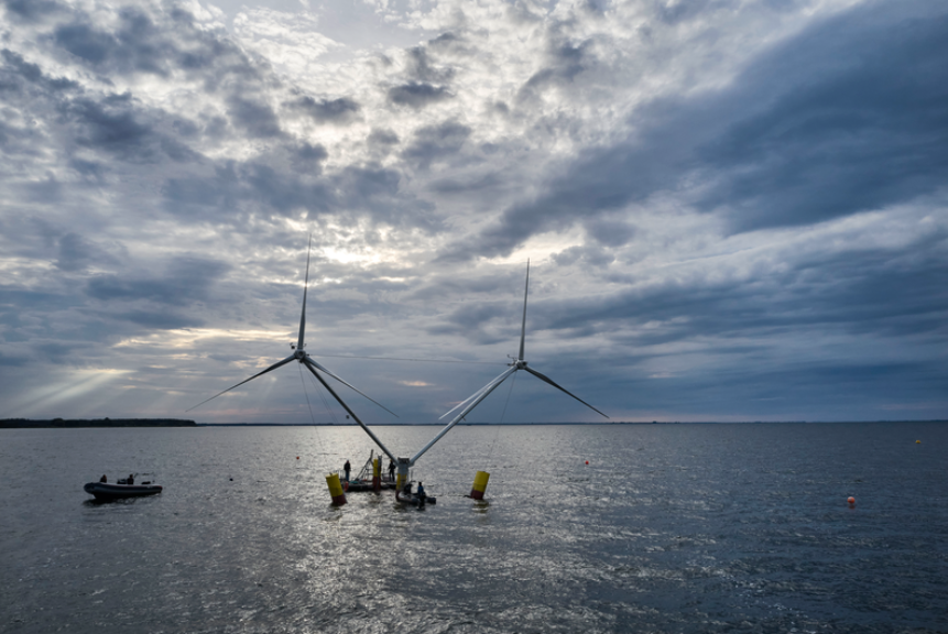 Two-Turbine Floater Starts Sea Trials