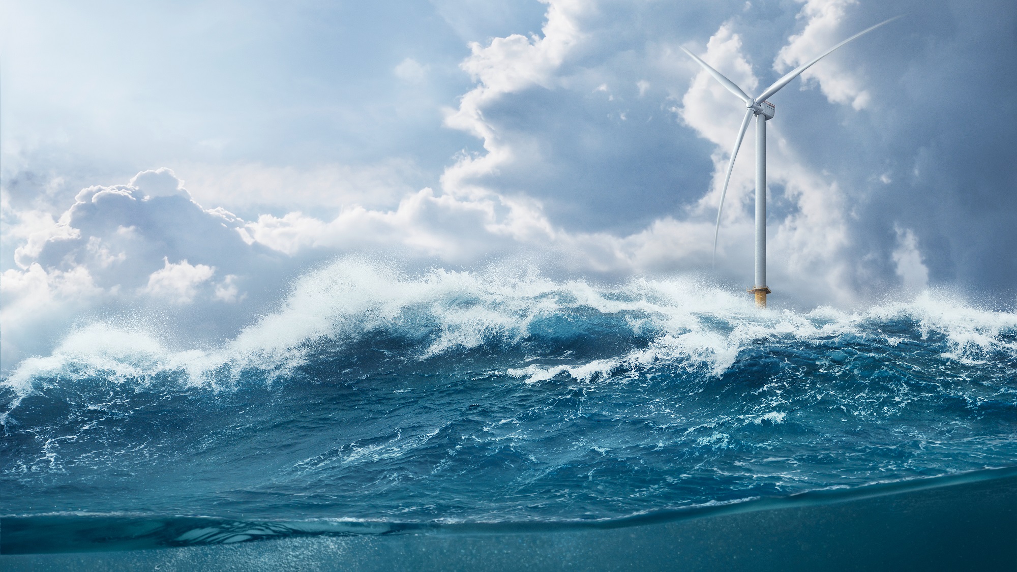 An image of a Siemens Gamesa offshore wind turbine