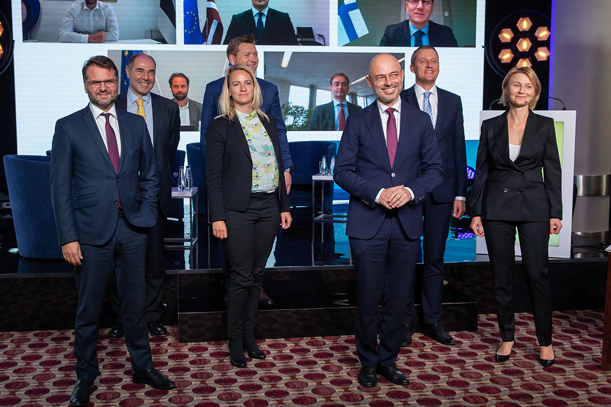 Baltic Sea countries' representatives at the offshore wind declaration signing in Poland
