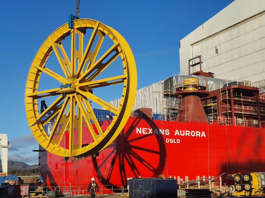 Nexans Aurora Getting Its Cable Lay Equipment
