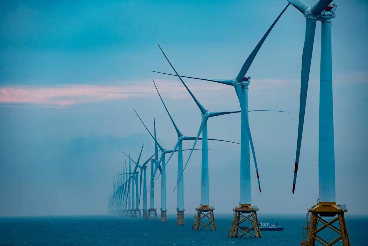 All Turbines Stand at Nanpeng Offshore Wind Farm