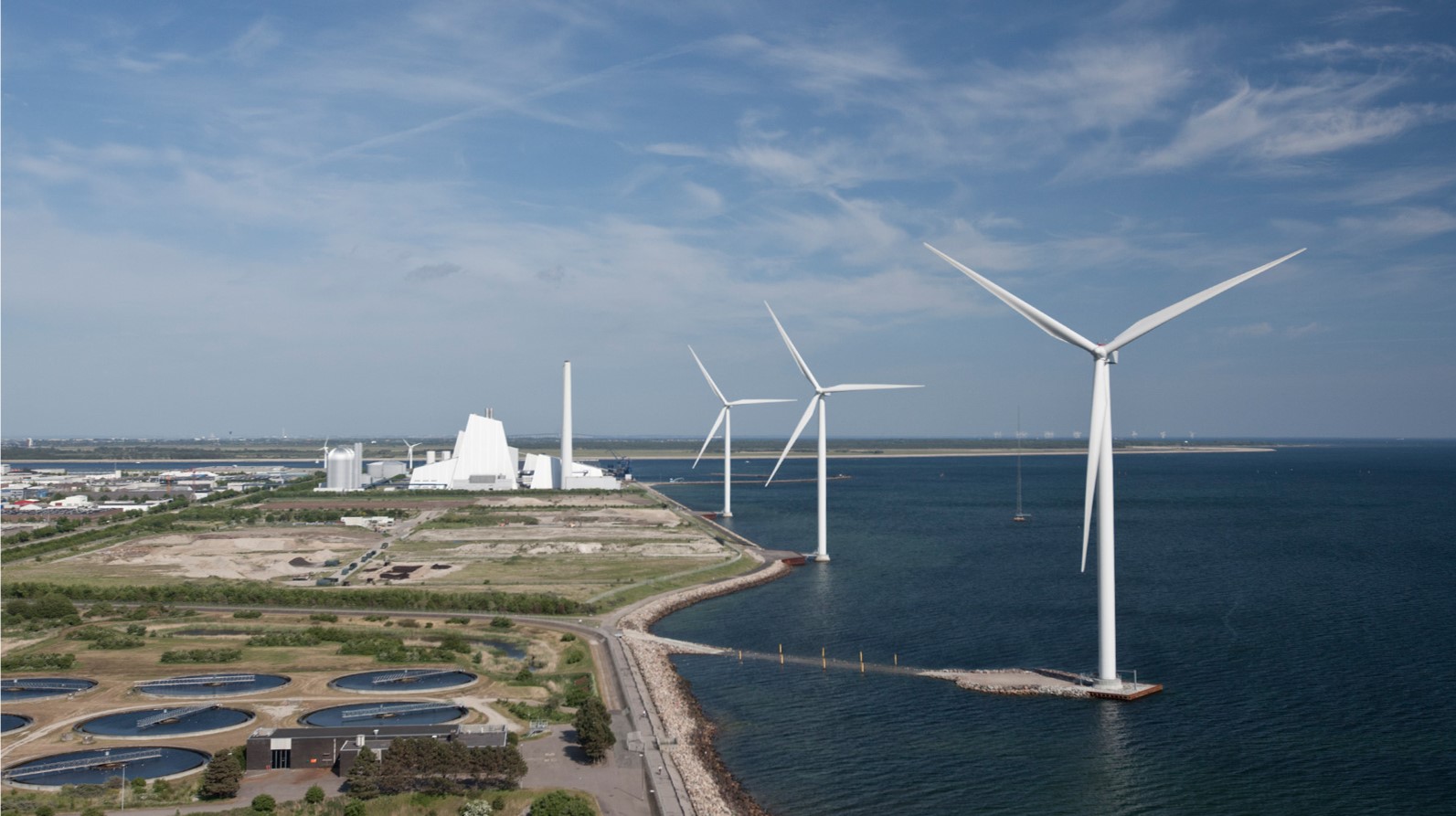 A photo of Avedøre Power Station where H2RES will be located