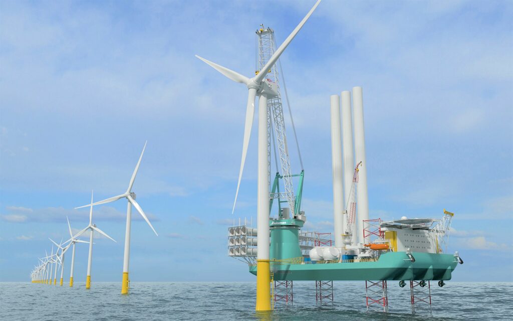 An image showing BT-220IU during wind turbine installation