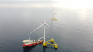 The WindFloat Atlantic floating wind farm in Portugal