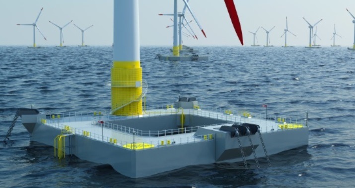 An image of Ideol floating wind foundation
