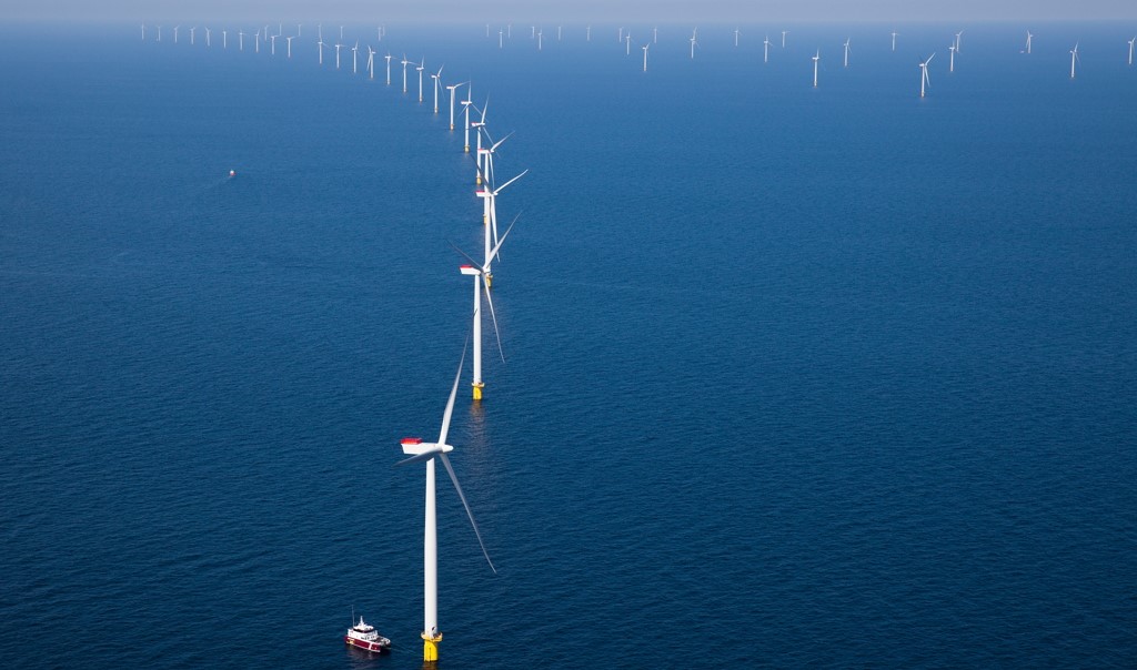 Anholt offshore wind farm in Denmark